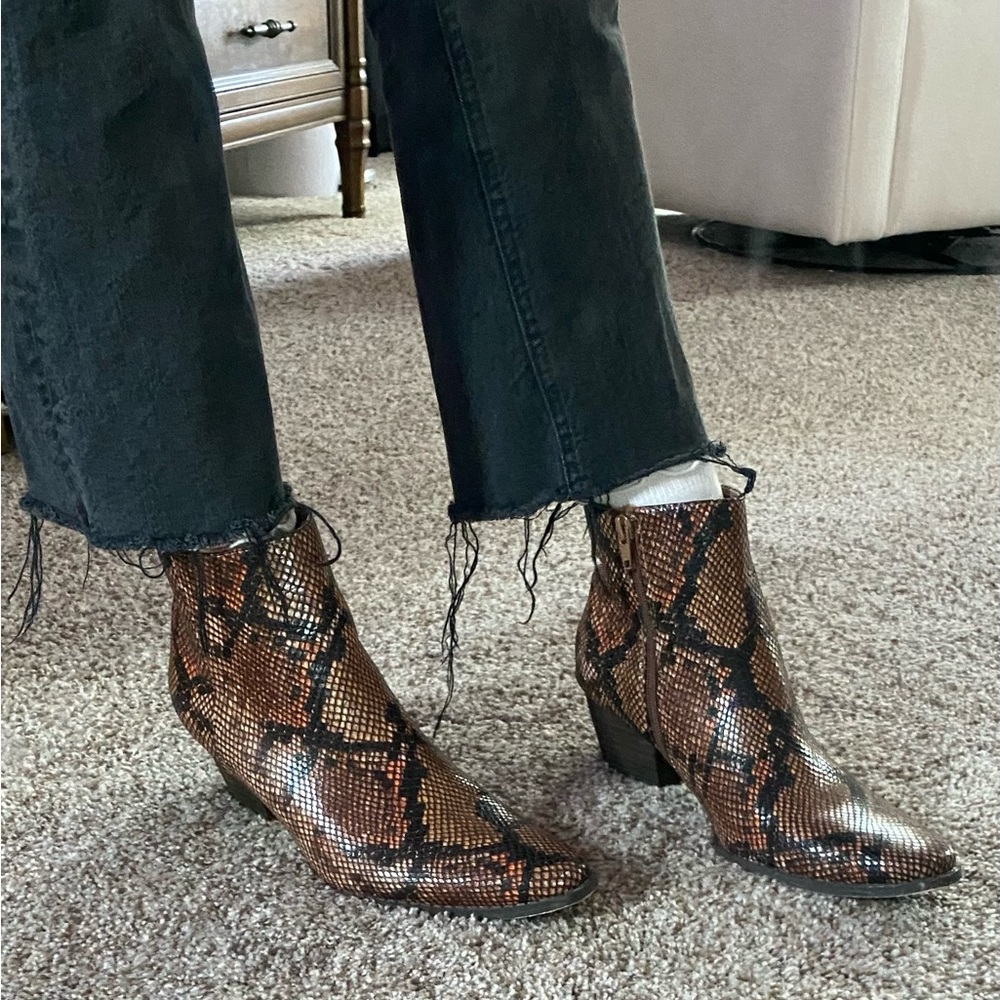 Coconuts by Matisse snakeskin booties
